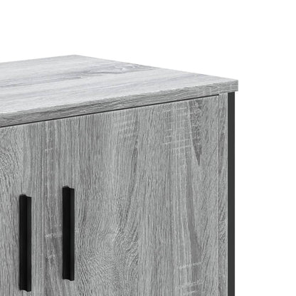 TV Cabinet Grey Sonoma 122x34x41 cm Engineered Wood