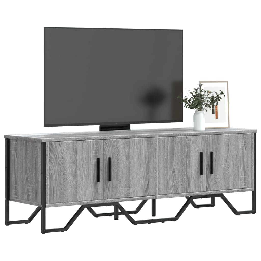 TV Cabinet Grey Sonoma 122x34x41 cm Engineered Wood