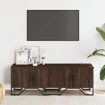 TV Cabinet Brown Oak 122x34x41 cm Engineered Wood