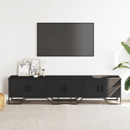 TV Cabinet Black 180x34x41 cm Engineered Wood