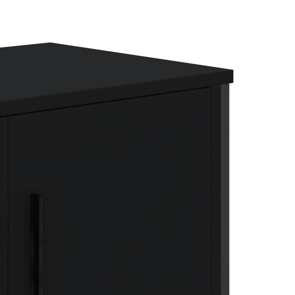 TV Cabinet Black 180x34x41 cm Engineered Wood