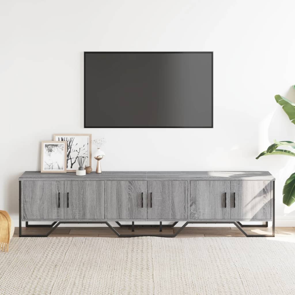 TV Cabinet Grey Sonoma 180x34x41 cm Engineered Wood