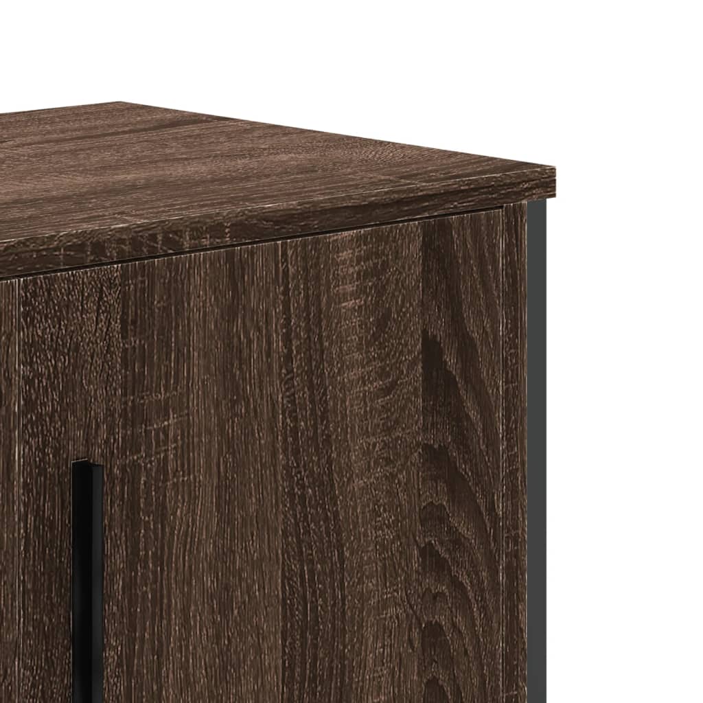 TV Cabinet Brown Oak 180x34x41 cm Engineered Wood