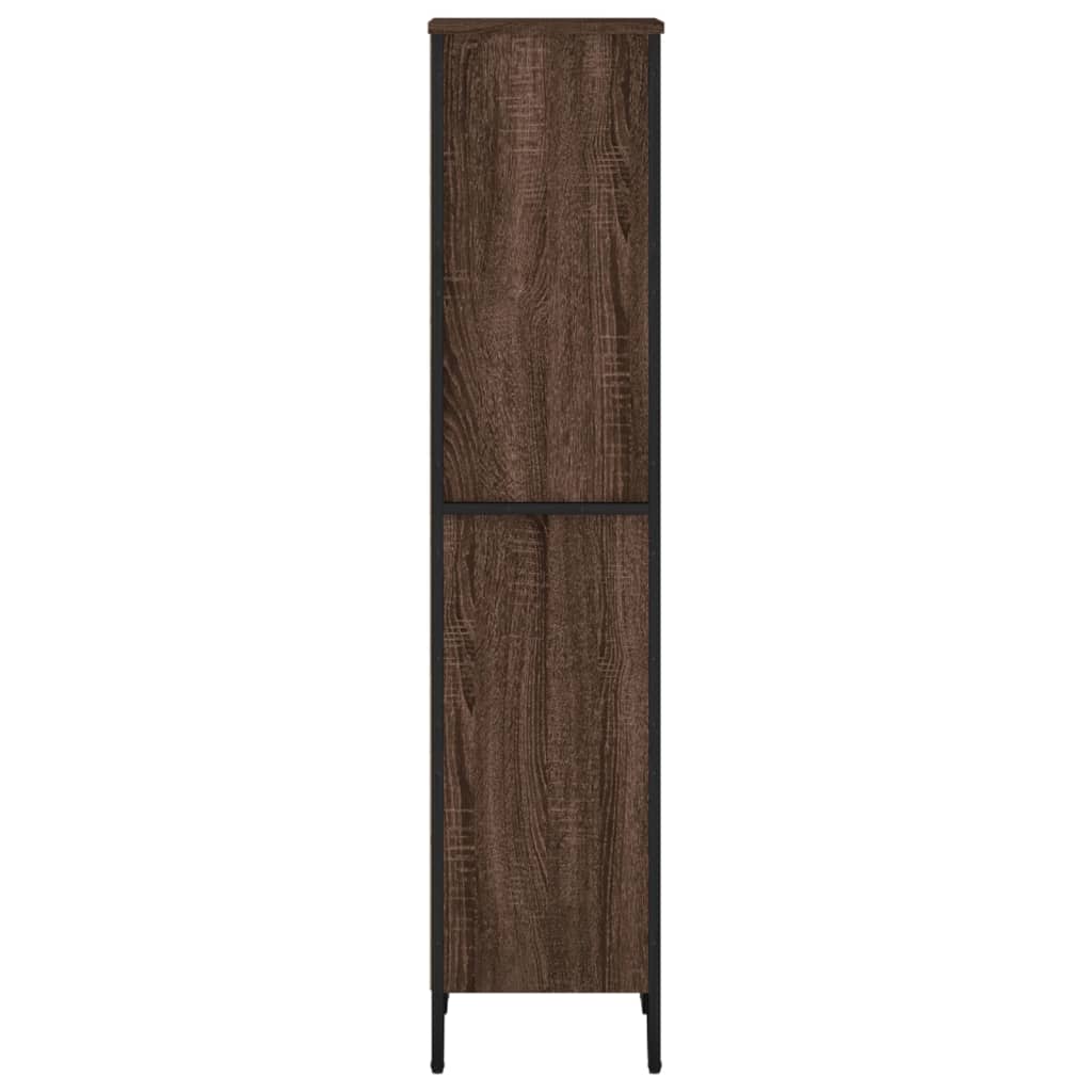 Bookcase Brown Oak 50x31x137.5 cm Engineered Wood