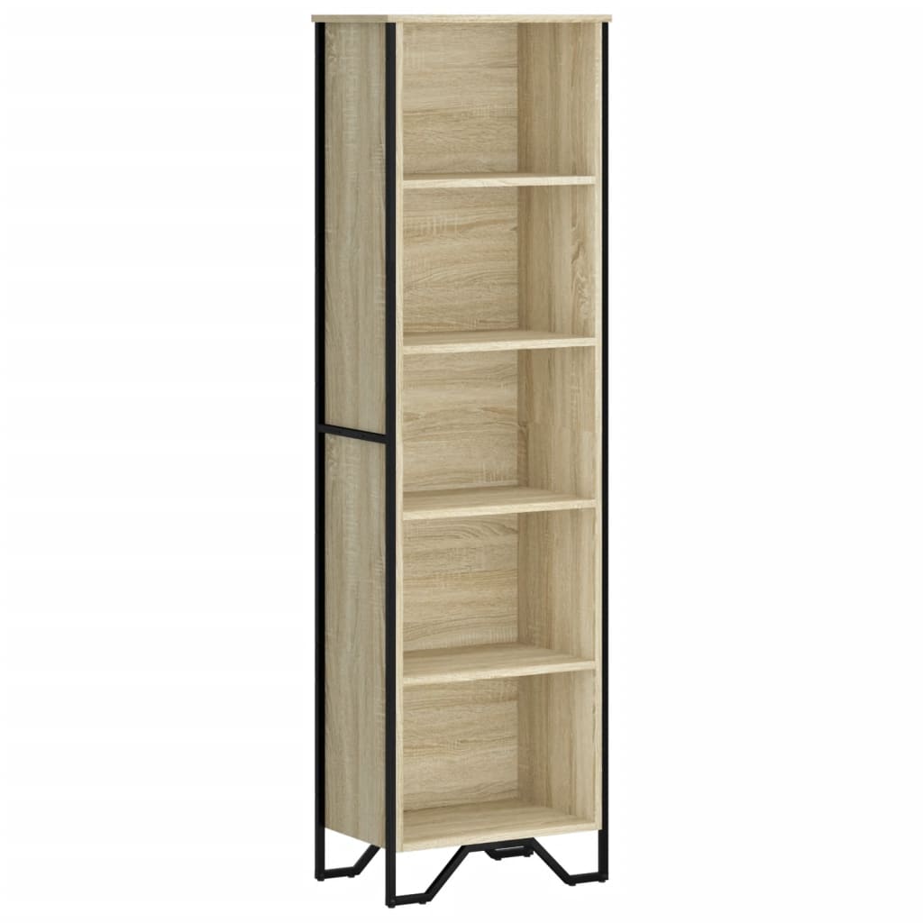 Bookcase Sonoma Oak 50x31x169 cm Engineered Wood