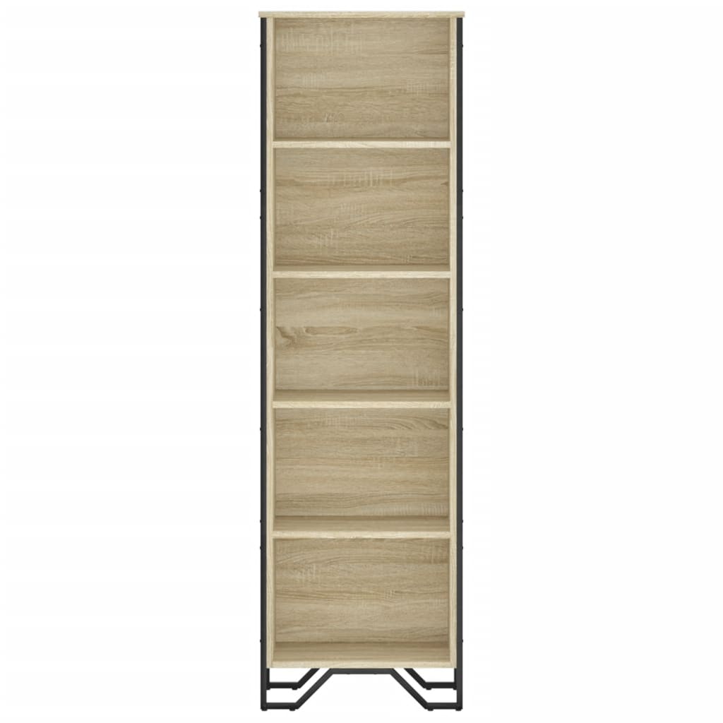 Bookcase Sonoma Oak 50x31x169 cm Engineered Wood