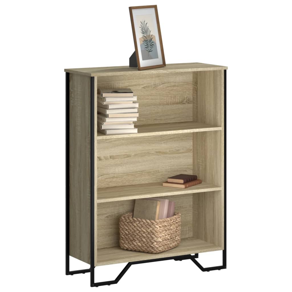 Bookcase Sonoma Oak 80x31x106 cm Engineered Wood