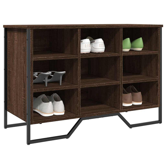 Shoe Cabinet Brown Oak 90x38x61.5 cm Engineered Wood