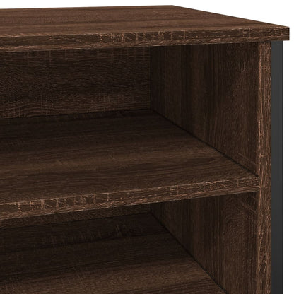 Shoe Cabinet Brown Oak 80x38x78 cm Engineered Wood