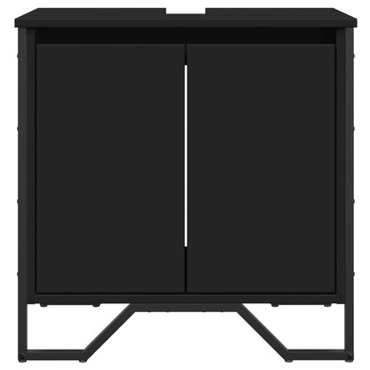 Bathroom Sink Cabinet Black 60x35x60 cm Engineered Wood