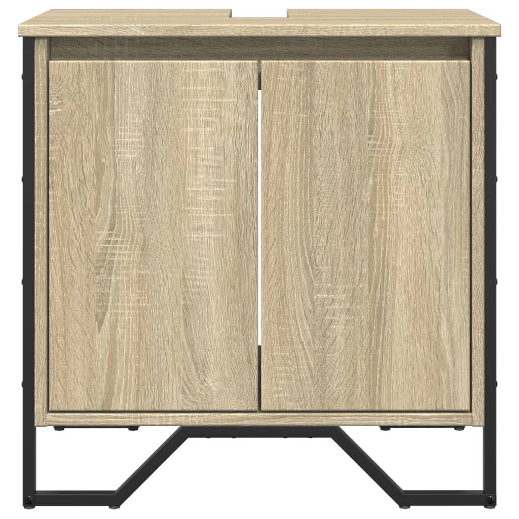 Bathroom Sink Cabinet Sonoma Oak 60x35x60 cm Engineered Wood