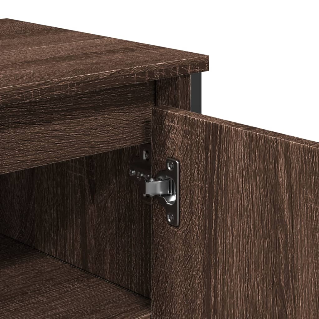 Bathroom Sink Cabinet Brown Oak 91x35x60 cm Engineered Wood