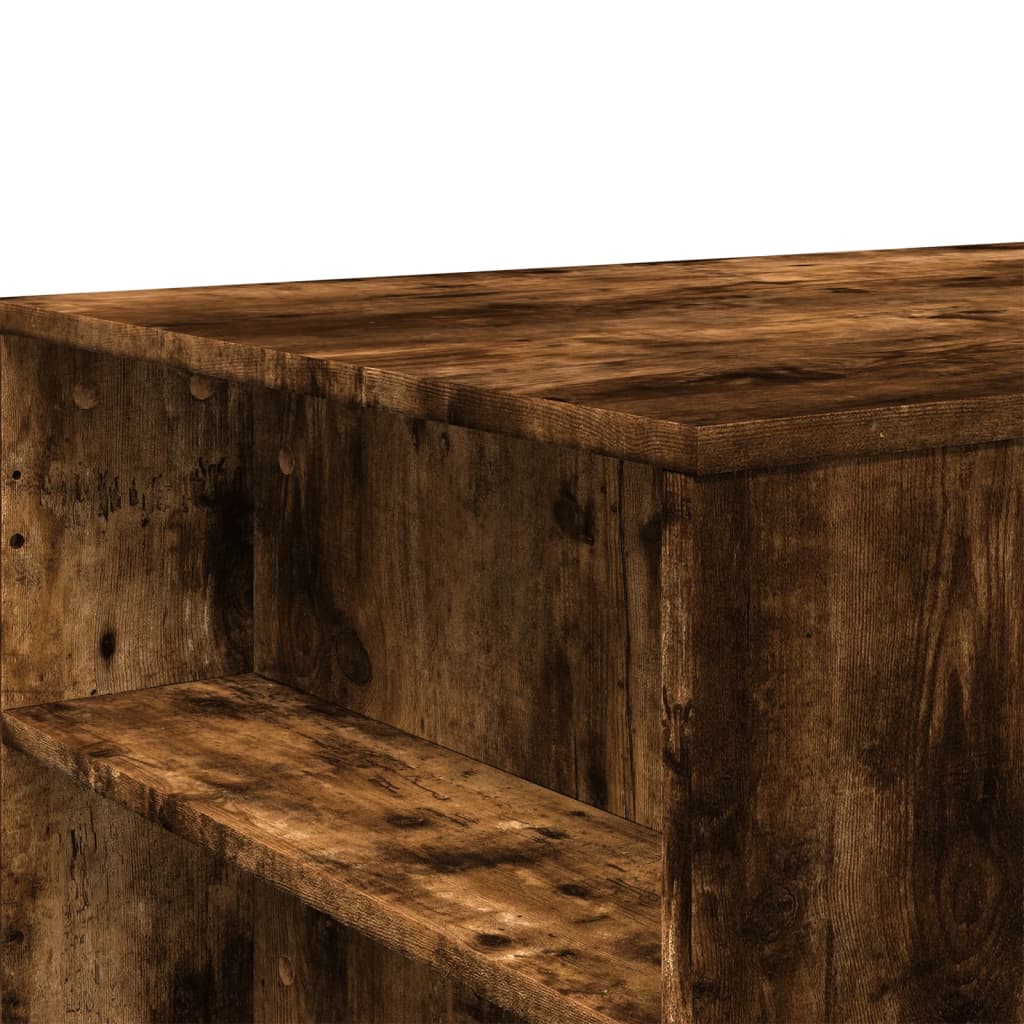 Coffee Table Smoked Oak 102x55x42 cm Engineered Wood