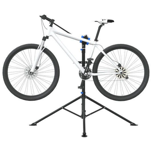 Bike Repair Stand Foldable Adjustable 108-188 cm Blue Steel