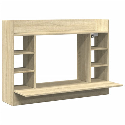 Wall-Mounted Desk Sonoma Oak 105x48x75 cm Engineered Wood