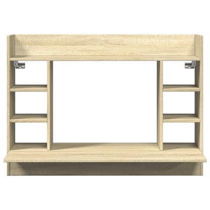 Wall-Mounted Desk Sonoma Oak 105x48x75 cm Engineered Wood