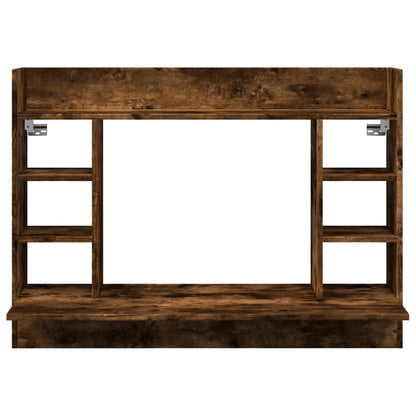 Wall-Mounted Desk Smoked Oak 105x48x75 cm Engineered Wood