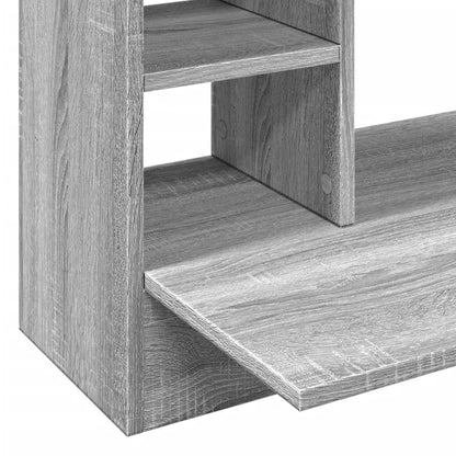 Wall-Mounted Desk Grey Sonoma 105x48x75 cm Engineered Wood