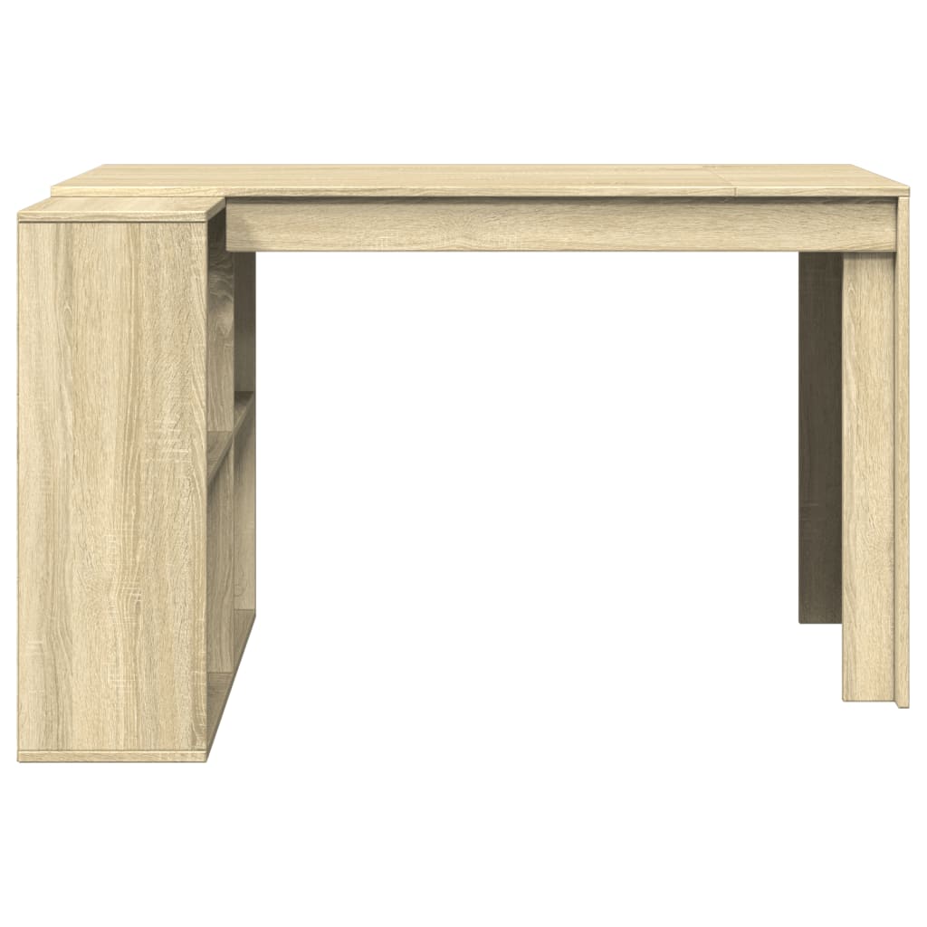 Office Desk Sonoma Oak 123.5x73.5x75 cm Engineered Wood