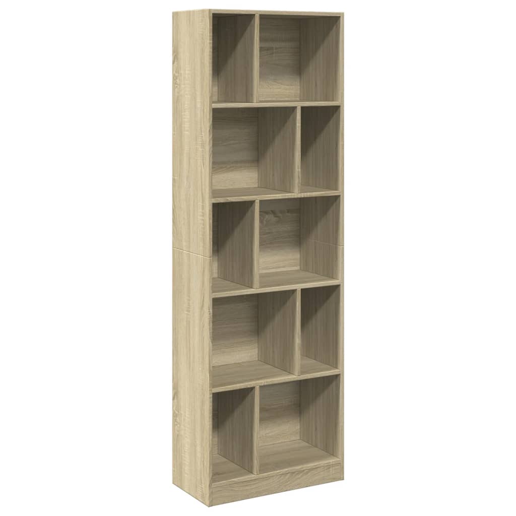 Bookcase Sonoma Oak 57x28.5x174 cm Engineered Wood