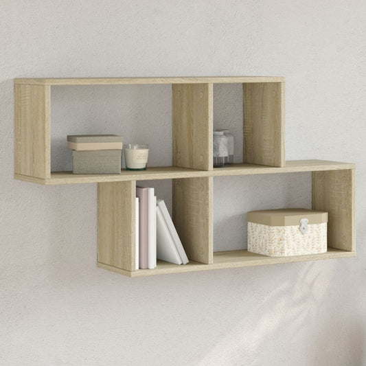 Wall Shelf Sonoma Oak 100x20x53 cm Engineered Wood