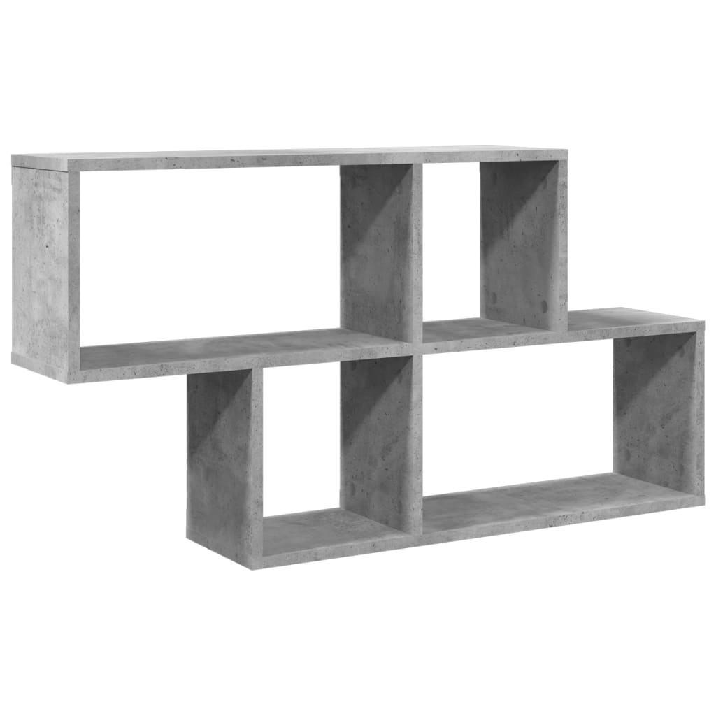 Wall Shelf Concrete Grey 100x20x53 cm Engineered Wood