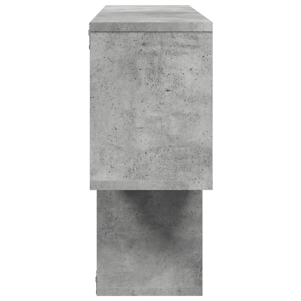 Wall Shelf Concrete Grey 100x20x53 cm Engineered Wood