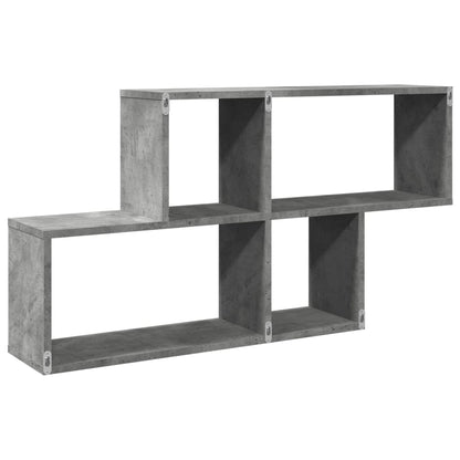 Wall Shelf Concrete Grey 100x20x53 cm Engineered Wood