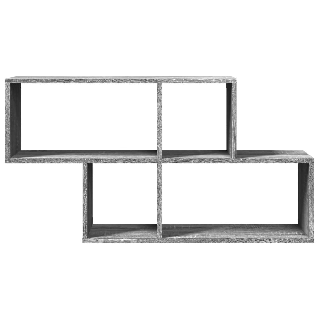 Wall Shelf Grey Sonoma 100x20x53 cm Engineered Wood