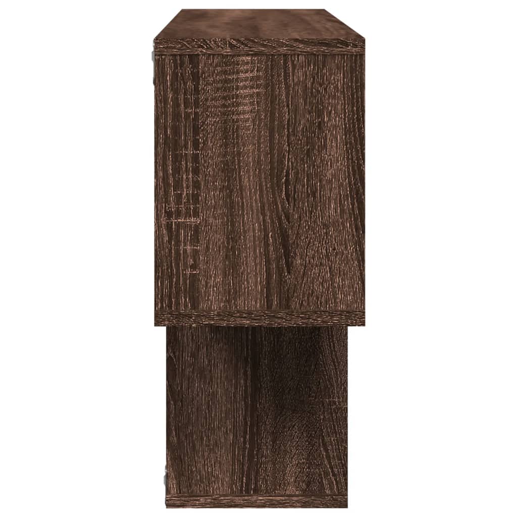 Wall Shelf Brown Oak 100x20x53 cm Engineered Wood