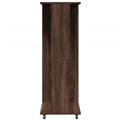 Wardrobe with Wheels Brown Oak 102x38x110 cm Engineered Wood