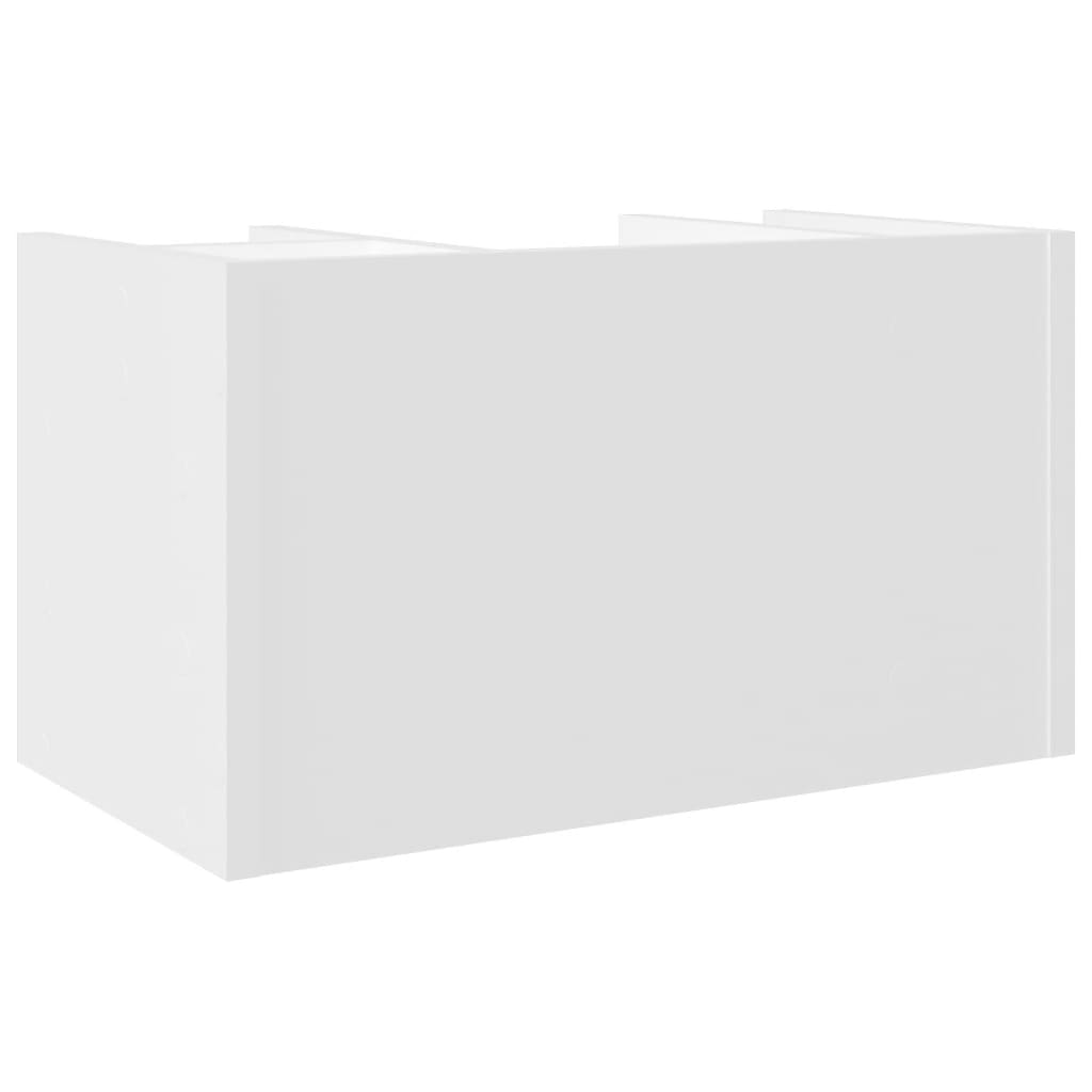 Desk Organiser White 44.5x24x25 cm Engineered wood