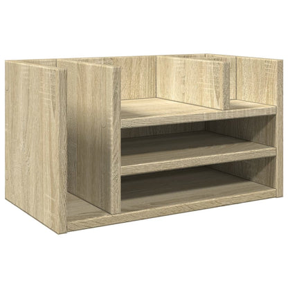 Desk Organiser Sonoma Oak 44.5x24x25 cm Engineered wood