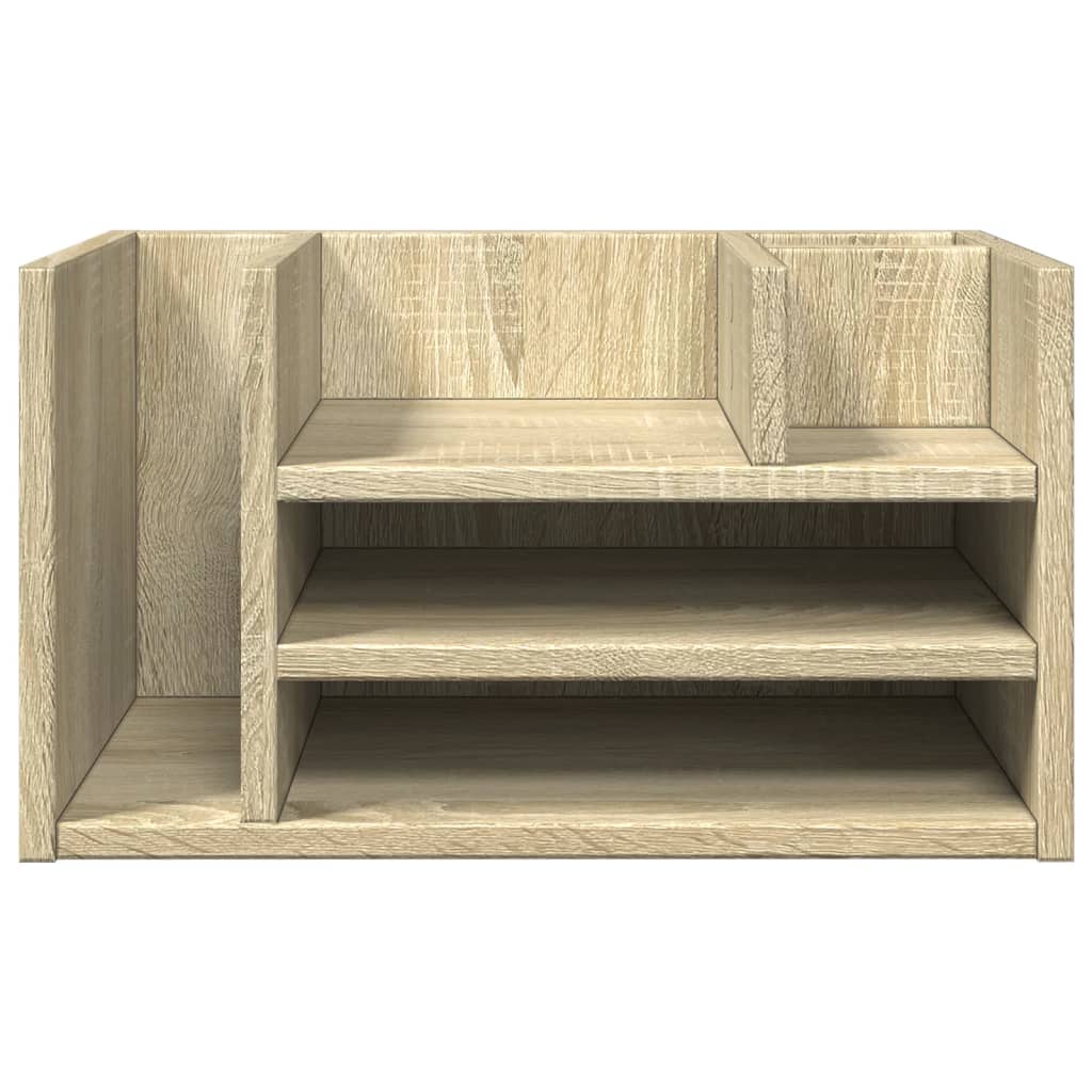 Desk Organiser Sonoma Oak 44.5x24x25 cm Engineered wood