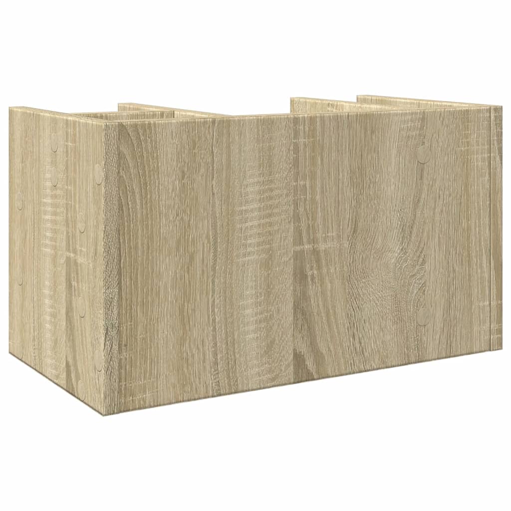 Desk Organiser Sonoma Oak 44.5x24x25 cm Engineered wood