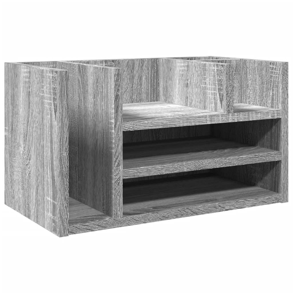 Desk Organiser Grey Sonoma 44.5x24x25 cm Engineered wood