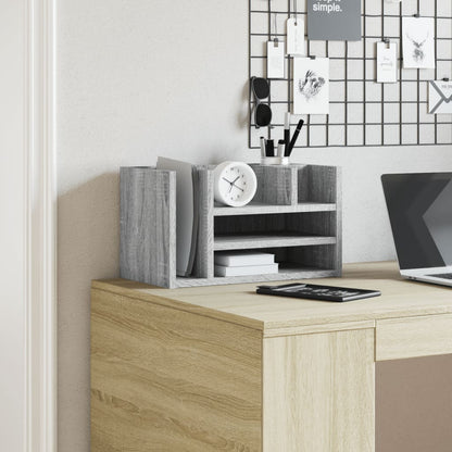 Desk Organiser Grey Sonoma 44.5x24x25 cm Engineered wood