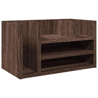 Desk Organiser Brown Oak 44.5x24x25 cm Engineered wood