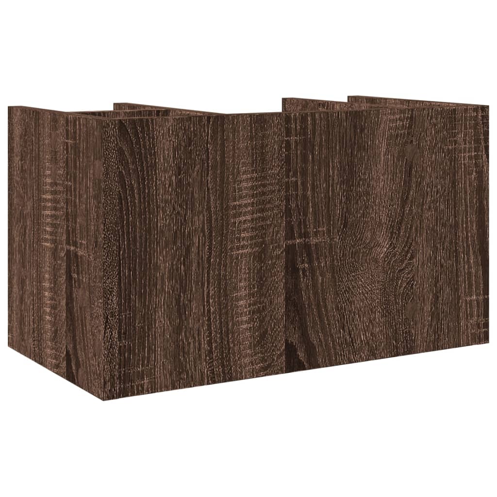 Desk Organiser Brown Oak 44.5x24x25 cm Engineered wood