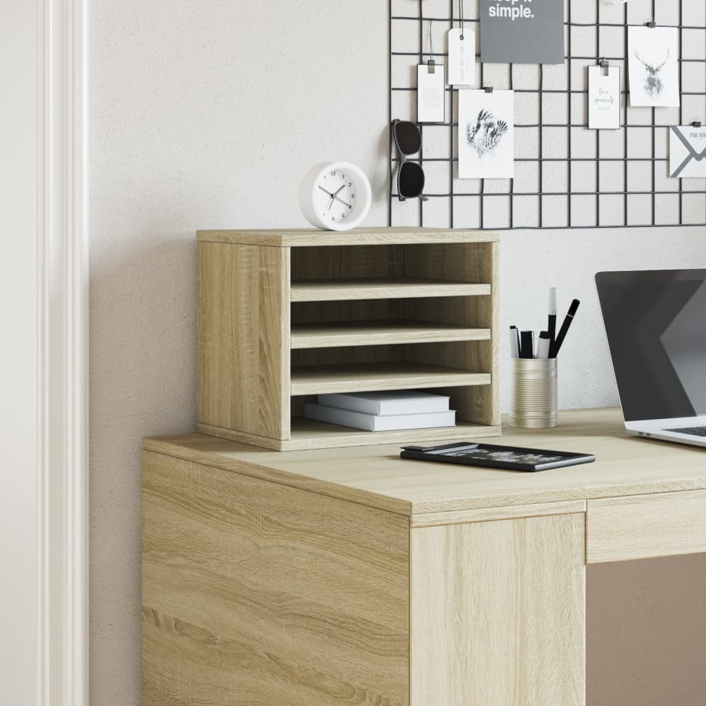 Desk Organiser Sonoma Oak 36x26x29.5 cm Engineered wood