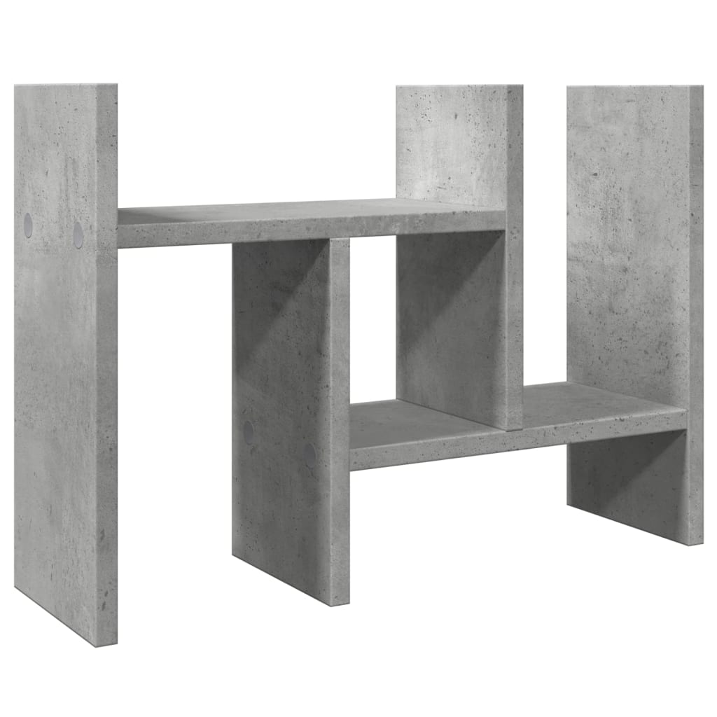 Desk Organiser Concrete Grey 34.5x15.5x35.5 cm Engineered wood