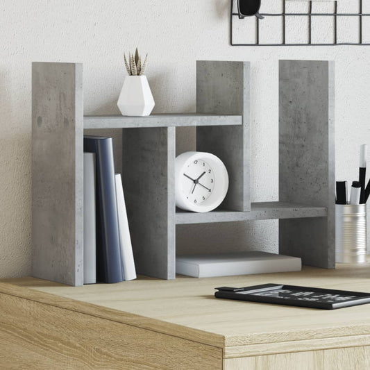 Desk Organiser Concrete Grey 34.5x15.5x35.5 cm Engineered wood