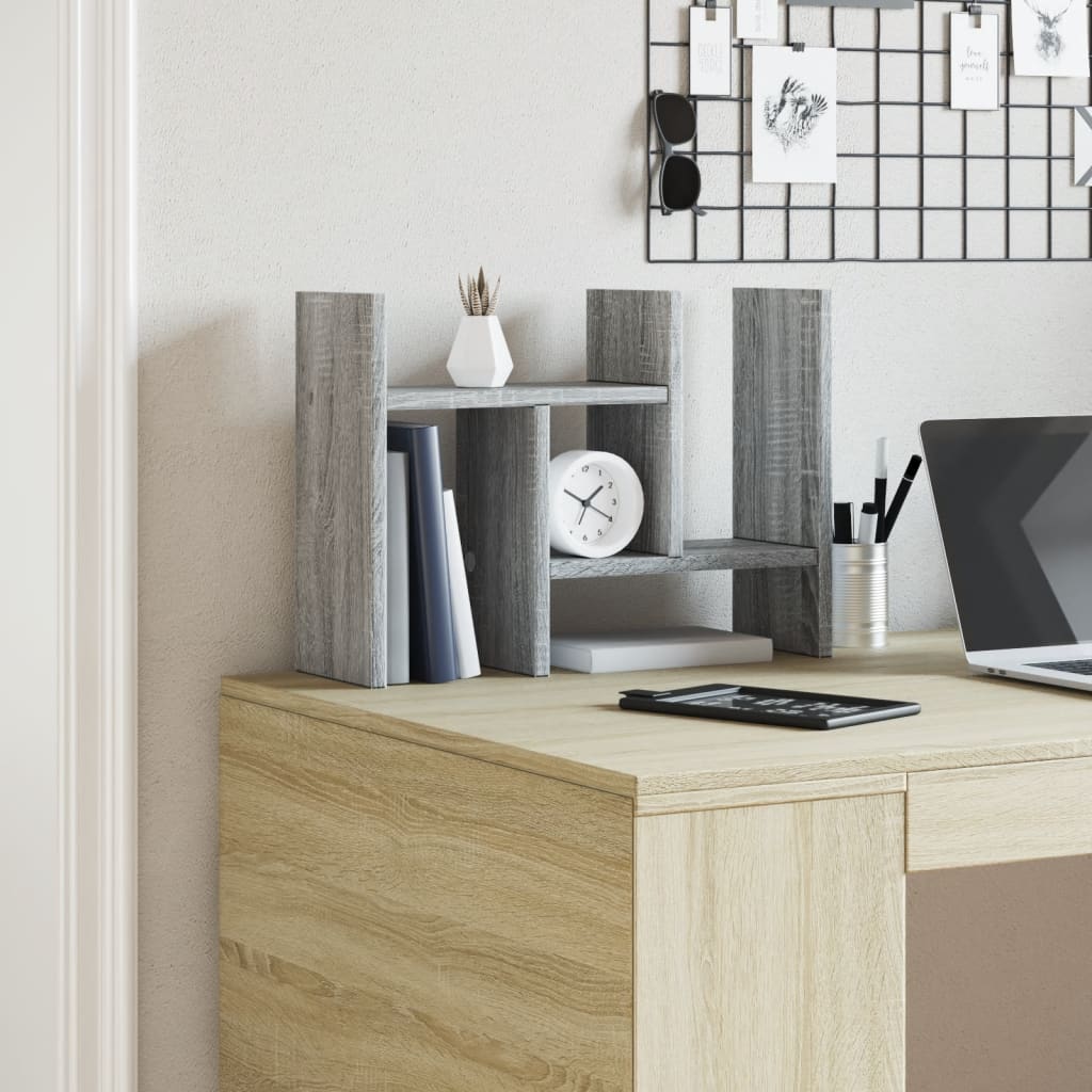 Desk Organiser Grey Sonoma 34.5x15.5x35.5 cm Engineered wood