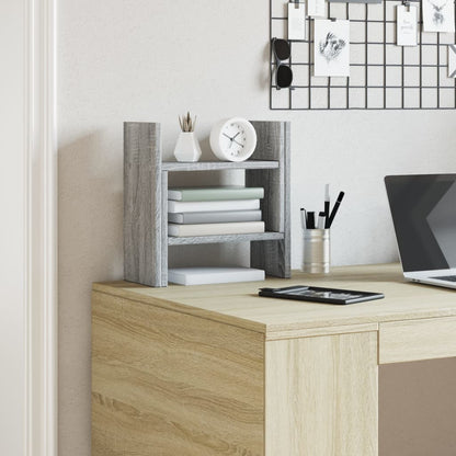 Desk Organiser Grey Sonoma 34.5x15.5x35.5 cm Engineered wood