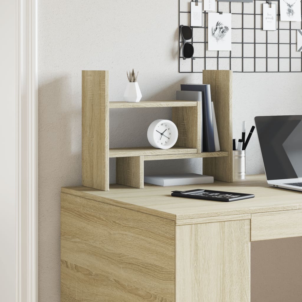 Desk Organiser Sonoma Oak 38.5x17x39 cm Engineered wood