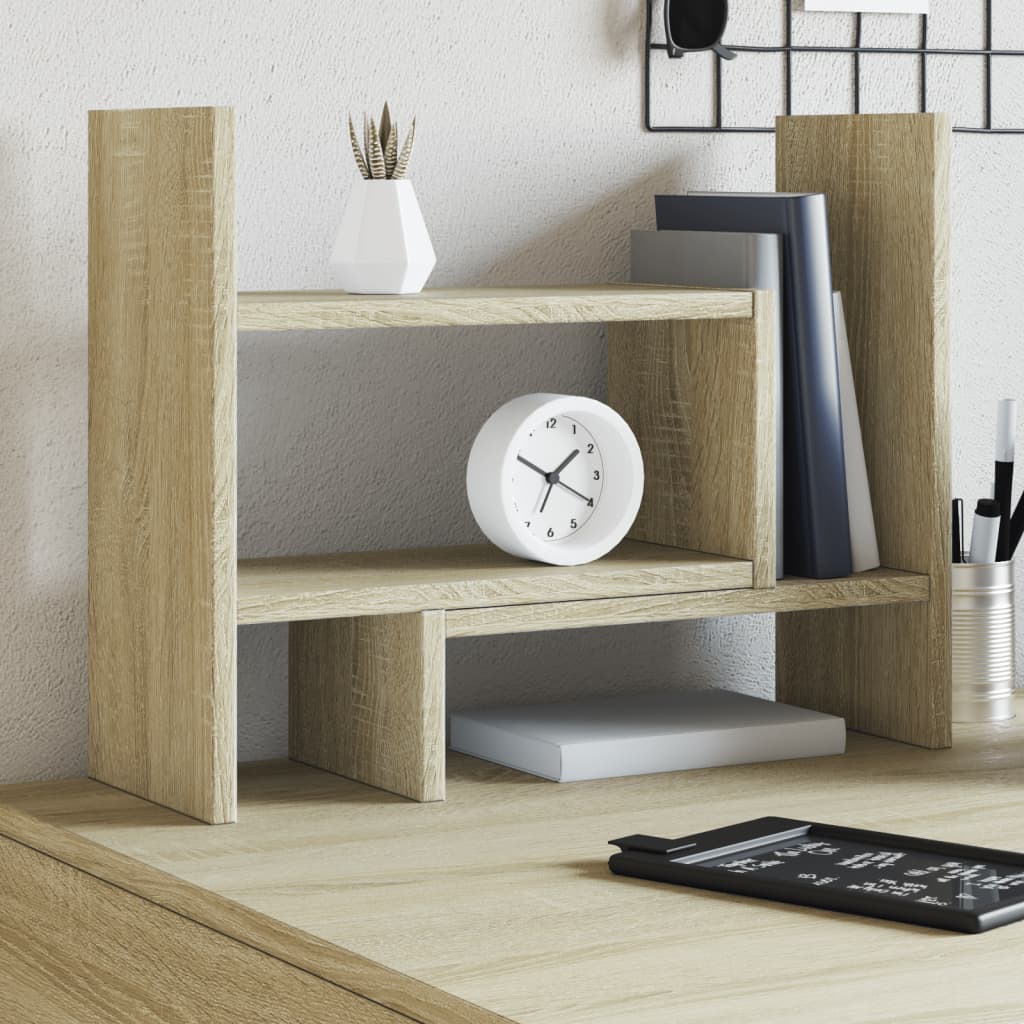 Desk Organiser Sonoma Oak 38.5x17x39 cm Engineered wood