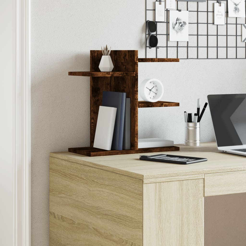 Desk Organiser Smoked Oak 42x21.5x42 cm Engineered wood