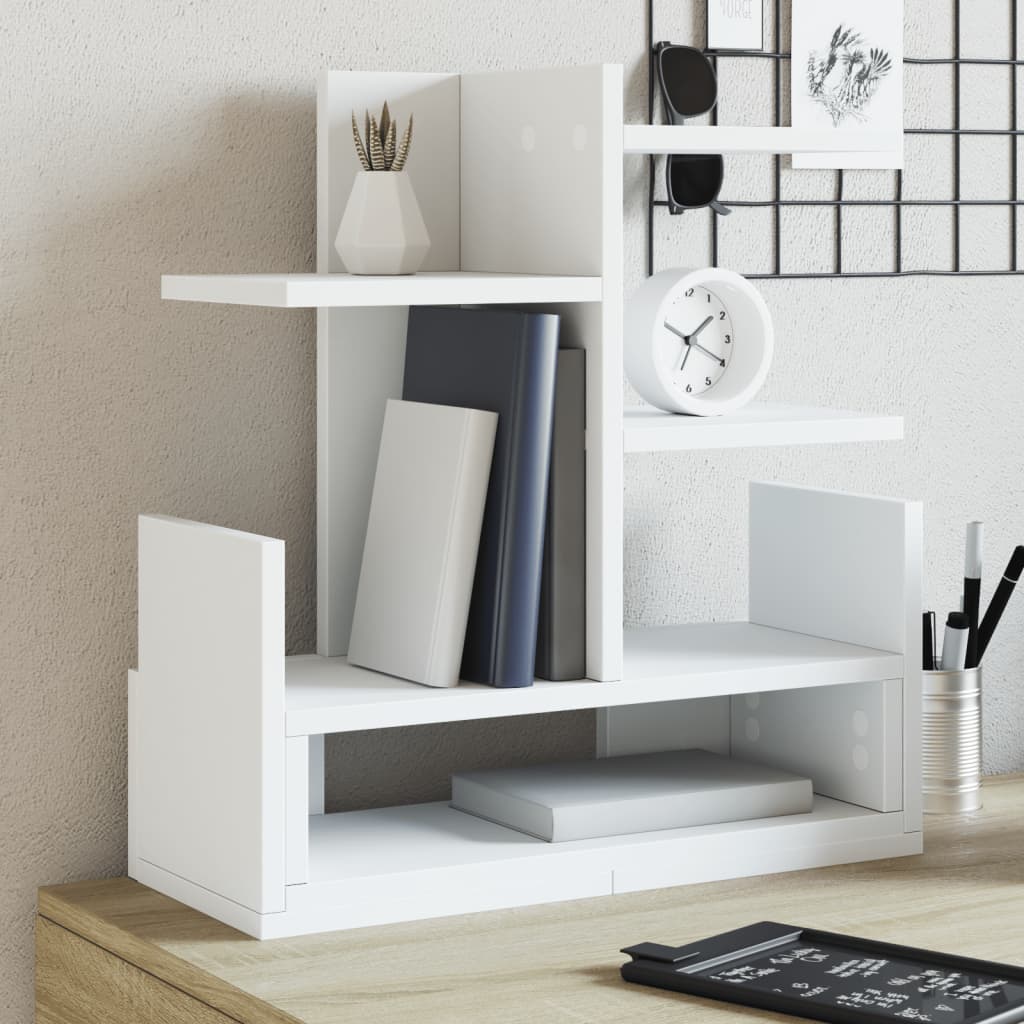 Desk Organiser White 49x20x52.5 cm Engineered wood