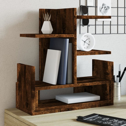 Desk Organiser Smoked Oak 49x20x52.5 cm Engineered wood