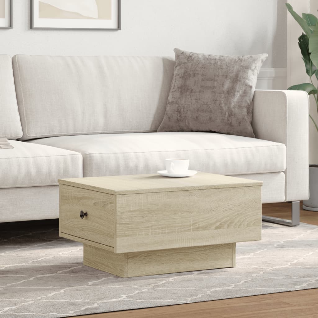 Coffee Table Sonoma Oak 60x45x31 cm Engineered Wood